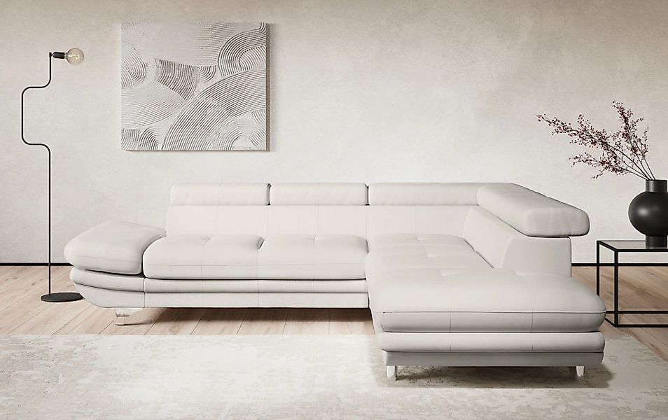 COTTA Ecksofa "Enterprise L-Form", mit Arm- & Kopfteilverstellung, wahlweis günstig online kaufen
