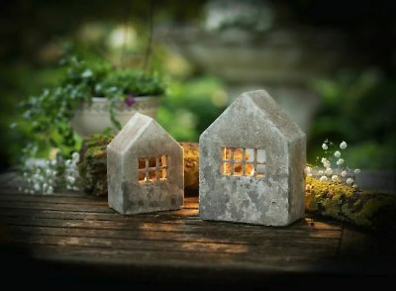 HOME Living Haus Beton-Style Dekoobjekte grau günstig online kaufen