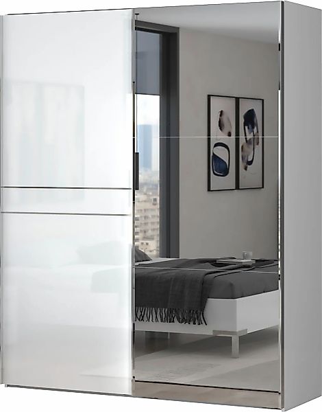 Places of Style Schwebetürenschrank "Piano, mit Einlegeböden und Kleidersta günstig online kaufen
