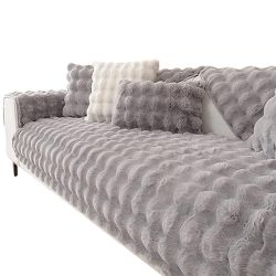 Coonoor Sofaschoner rutschfest Kaninchen Plüsch Sofabezug günstig online kaufen