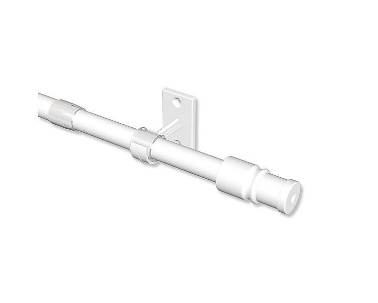 INTERDECO Caféhausstange Sora, Ø 12 mm, 1-läufig, Weiss, ausziehbar günstig online kaufen