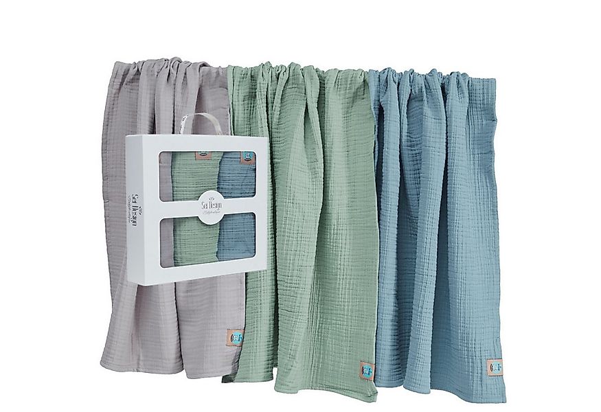 SEI Design Spucktuch Musselin 4-lagig 80x80, (Kuscheldecke - Puckdecke), in günstig online kaufen
