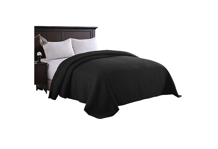 Woltu Tagesdecke, Patchwork Wendedesign Kariert, unterfüttert und Gesteppt günstig online kaufen