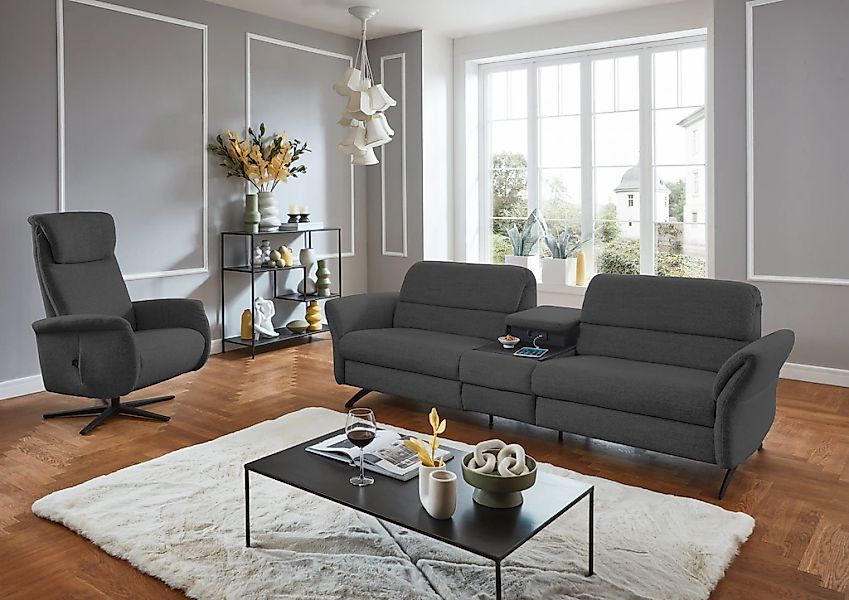 Home affaire 3-Sitzer "Bellaria, inklusive 2x Relaxfunktion motorisch mit H günstig online kaufen