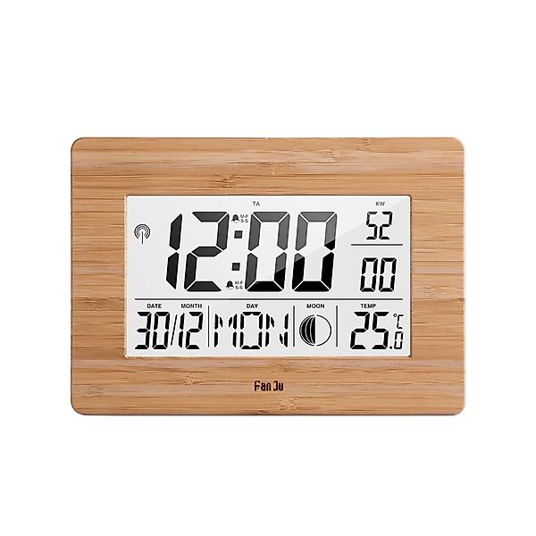 MODFU Wecker Digital Holzfarbenen Wecker LED günstig online kaufen