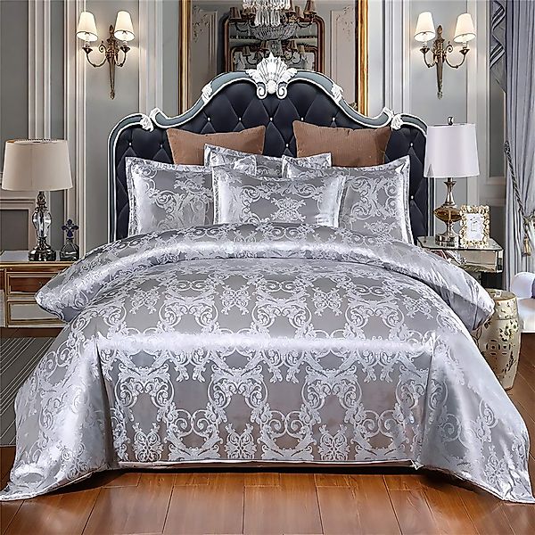 ibettertec Bettwäsche Jacquardbettwäsche 100%Mikrofaser Vierer-Set, allergi günstig online kaufen