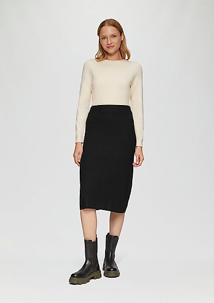 s.Oliver Midirock Rock Elastischer Midi-Strickrock im günstig online kaufen