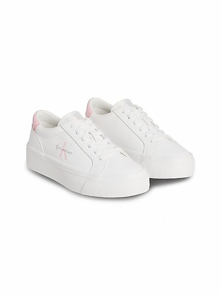 Calvin Klein Jeans VULC FLATF LTH LOGO TAG Plateausneaker Schnürschuh, Halb günstig online kaufen