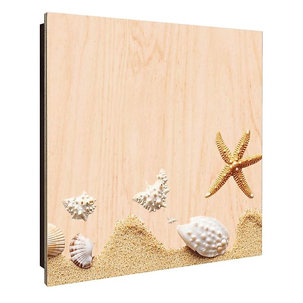 Banjado Großer Schlüsselkasten Holz 30x30cm Schwarz Scharnier Links 50 Hake günstig online kaufen