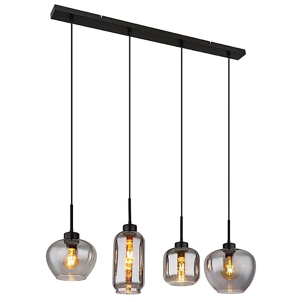 Globo Lighting Pendelleuchte   ¦ schwarz ¦ Maße (cm): B: 99,5 H: 120 T: 24. günstig online kaufen