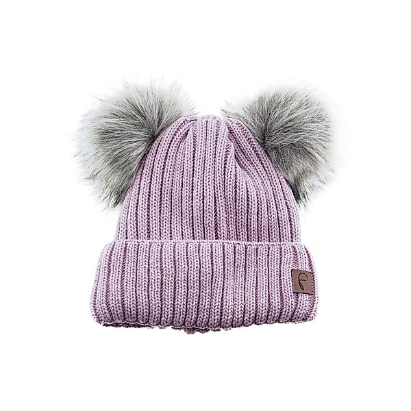 Faera Bommelmütze Wintermütze mit Doppel-Bommel mit günstig online kaufen
