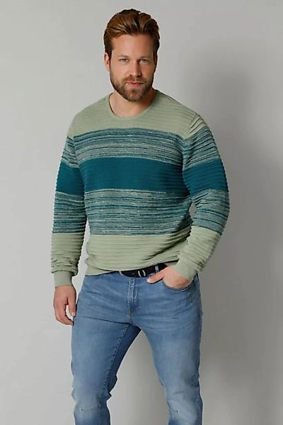 John F. Gee Rundhalspullover Pullover aus reiner Baumwolle günstig online kaufen