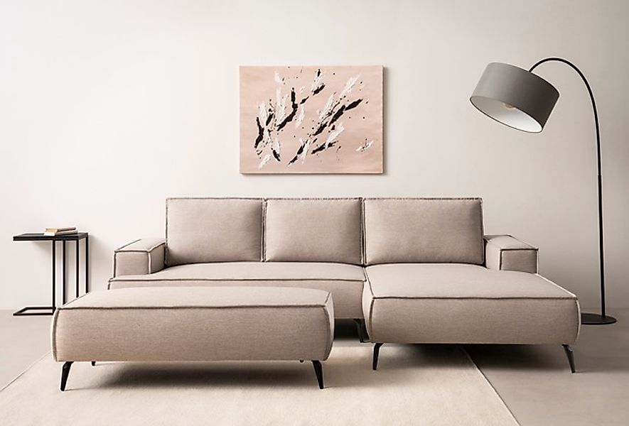 Home affaire Sitzgruppe »TVINNU, Polsterecke L-Form, Schlaffunktion, mit Ho günstig online kaufen