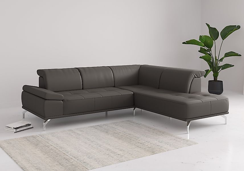 Places of Style Ecksofa Caluna, Inkl.Sitztiefenverstellung, günstig online kaufen