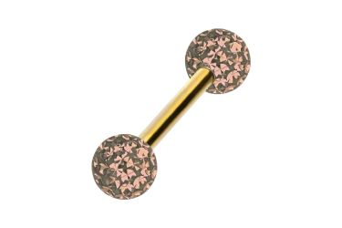 PIERCINGLINE Brustwarzenpiercing Titan Barbell EPOXY-KUGELN (Barbells, günstig online kaufen