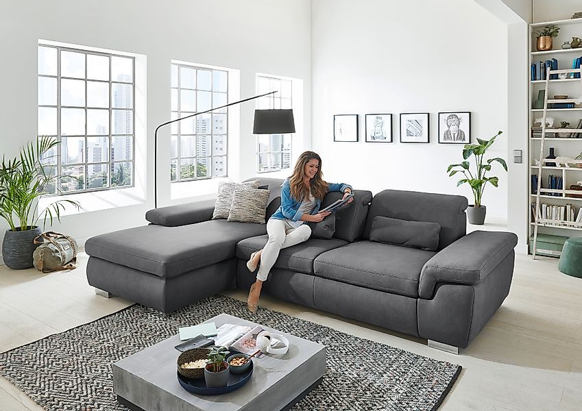 Die PlanBar Ecksofa »MP-IN17041 L-Form«, mit Sitztiefenverstellung, optiona günstig online kaufen