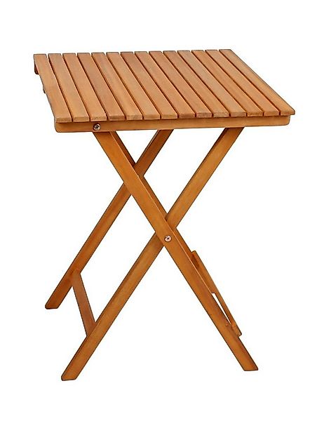 Spetebo Klapptisch Akazienholz Beistelltisch ALAMEDA klappbar - 55 cm (Stüc günstig online kaufen