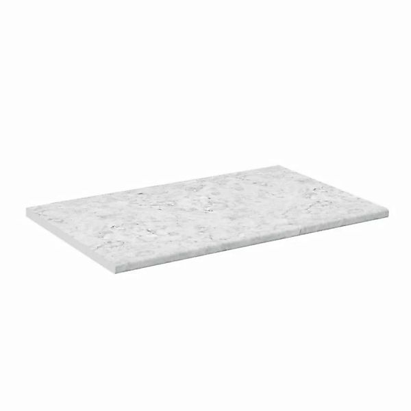 Vicco Unterschrank Küchenarbeitsplatte Marmor Weiß 97 cm günstig online kaufen