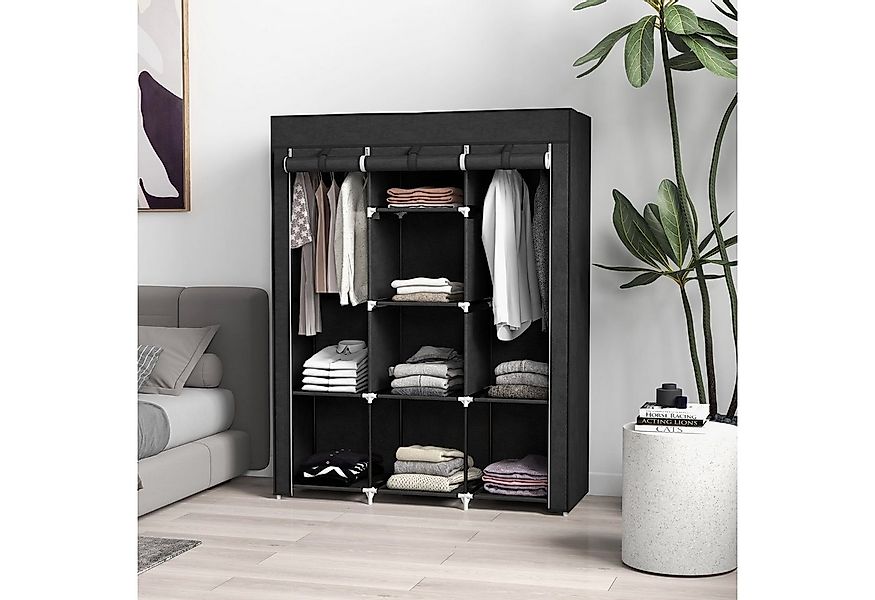 HOMCOM Stoffschrank Faltschrank, Faltbare Garderobe aus Vliesstoff (Kleider günstig online kaufen