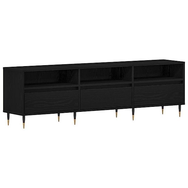 vidaXL TV-Schrank TV-Schrank Schwarz Eiche 150x30x44,5 cm Holzwerkstoff (1- günstig online kaufen