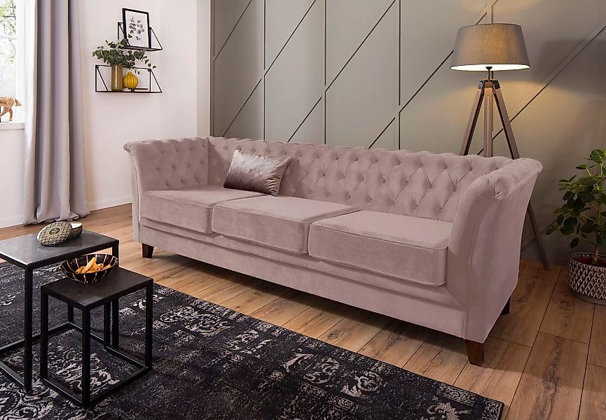 Home affaire Chesterfield-Sofa "Dover", aufwändige Knopfheftung in Chesterf günstig online kaufen