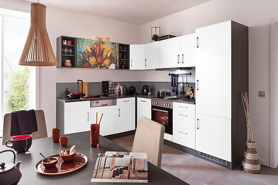 KOCHSTATION Küchenzeile "KS-Paris – Küchen mit einzigartigen Fotomotiven au günstig online kaufen