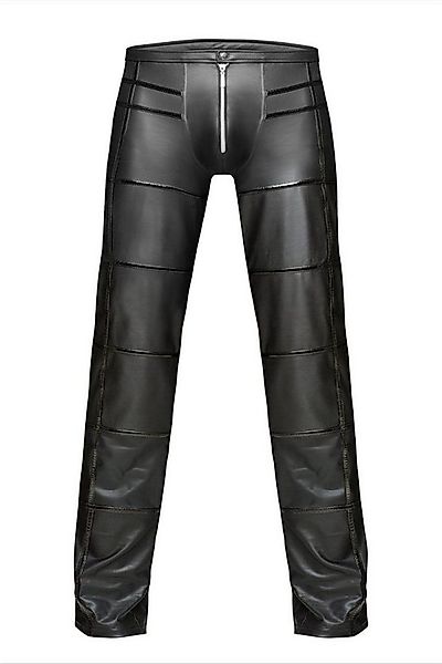Noir Handmade Men Lederimitathose Herren-Hose in schwarz - L günstig online kaufen