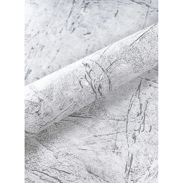 Newroom Vliestapete Manja Hellgrau Unifarbe Modern FSC® günstig online kaufen