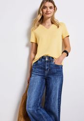 STREET ONE T-Shirt aus strecthigem Viskosematerial günstig online kaufen