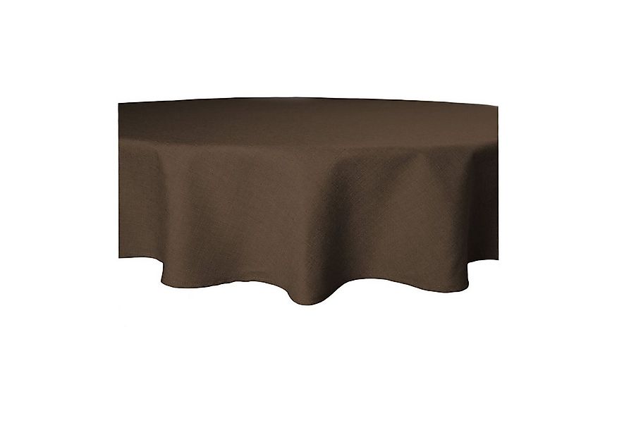 Haus und Deko Tischdecke Tischdecke rund 160 cm Ø beschichtet Leinenoptik w günstig online kaufen