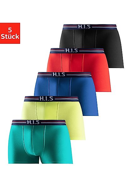H.I.S Boxer "Boxershorts für Herren", (Packung, 5 St.), mit Streifen und Ma günstig online kaufen