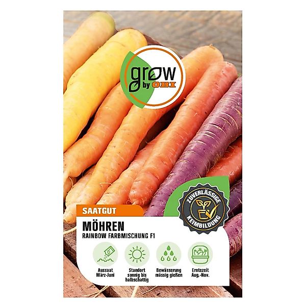 GROW by OBI Möhre Rainbow F1 Zoll Mischung Daucus carota günstig online kaufen
