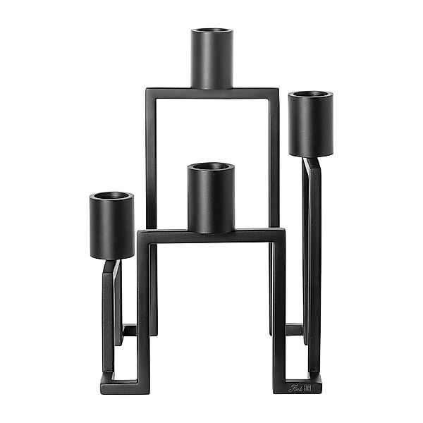 Fink Kerzenhalter GRANT Leuchter - schwarz günstig online kaufen