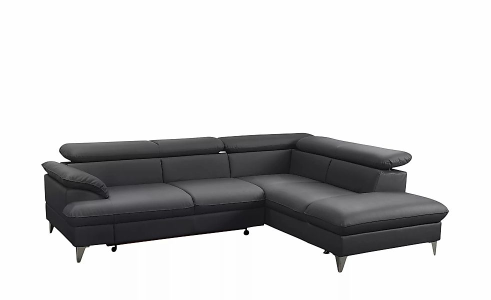 uno Ecksofa aus Kunstleder David ¦ schwarz ¦ Maße (cm): B: 256 H: 74 T: 208 günstig online kaufen