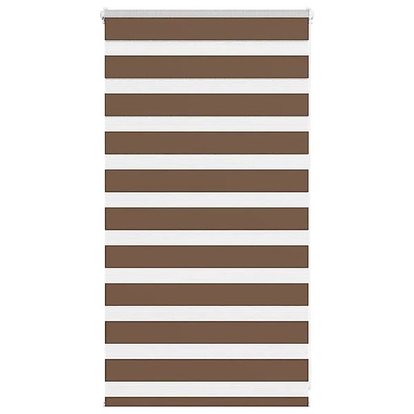 vidaXL Doppelrollo Braun 85x100 cm Stoffbreite 80,9 cm Polyester 4014310 günstig online kaufen