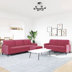 vidaXL Sofa 3-tlg. Sofagarnitur mit Kissen günstig online kaufen