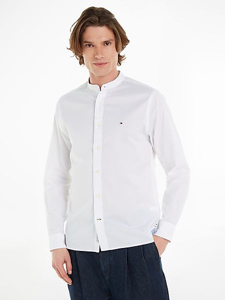 Tommy Hilfiger Langarmhemd NATURAL SOFT SOLID MAO Regular Fit SHIRT mit mod günstig online kaufen
