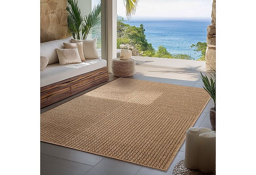 Carpettex Outdoorteppich Boho Design, Läufer, Höhe: 5 mm, Outdoor Teppich W günstig online kaufen