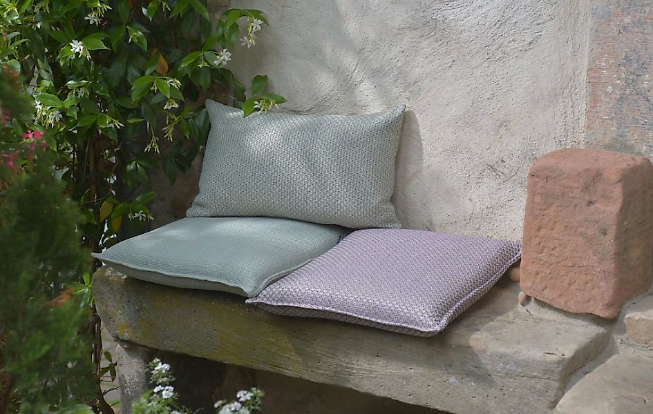 H.O.C.K. Sitzauflage "Linocea" Outdoor Sitzkissen, 40x40x6cm, Stuhlkissen, günstig online kaufen
