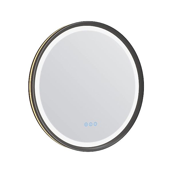 Aquabatos Rund LED Spiegel 60 cm Badspiegel mit Beleuchtung Dimmbar Antibes günstig online kaufen