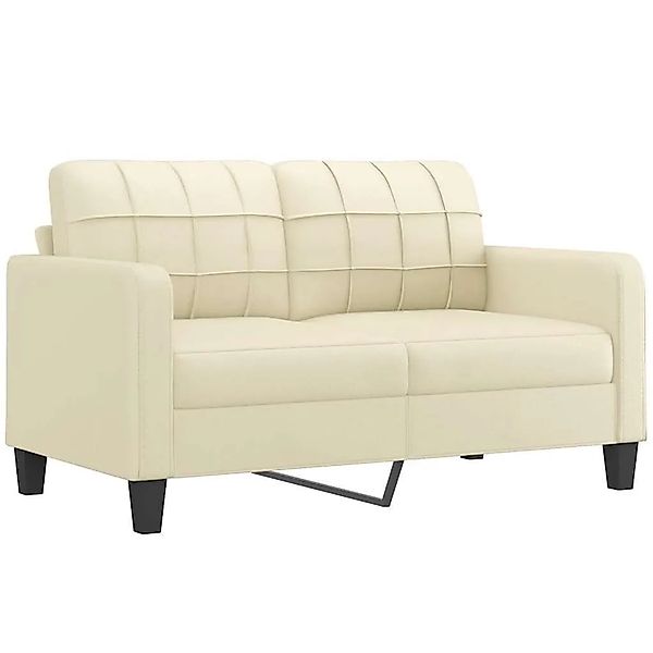 vidaXL 2-Sitzer-Sofa Creme 140 cm Kunstleder 359118 günstig online kaufen
