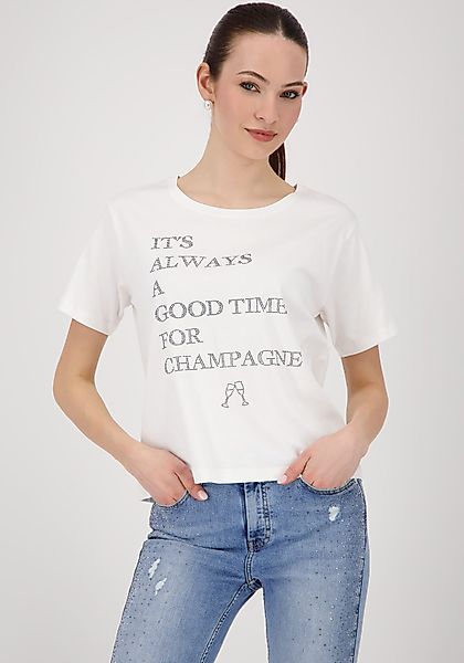 Monari T-Shirt Shirt Schmuckschrift Regular fit günstig online kaufen