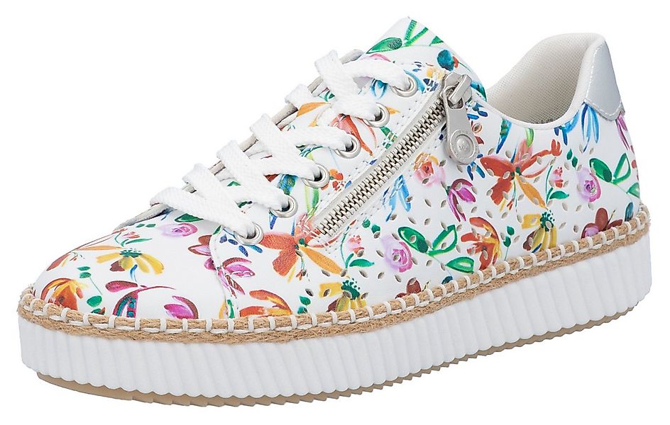 Rieker Plateausneaker, Schnürschuh, Halbschuh, Sneaker mit seitlichem Reißv günstig online kaufen