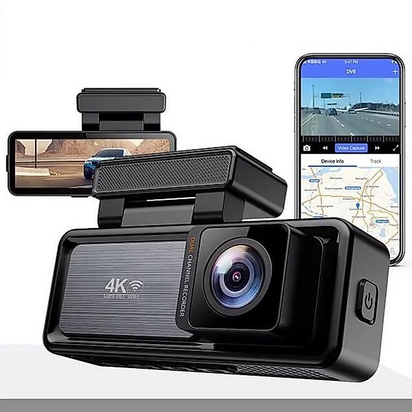 OKWISH Auto Vorne Hinten WiFi Dash Cam Dash Cam Parküberwachung Dashcam (4K günstig online kaufen