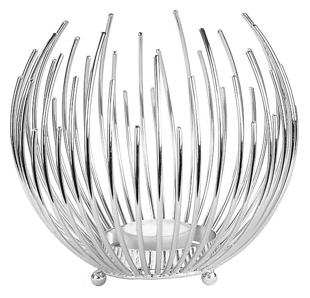 RIFFELMACHER & WEINBERGER Teelichthalter Strahlenkugel Silber / Gold - Kerz günstig online kaufen