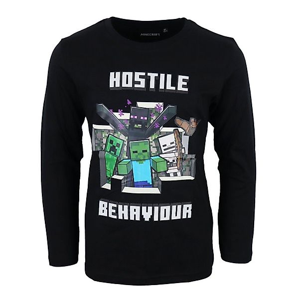 Minecraft Langarmshirt Minecraft Enderman Spieler Gamer günstig online kaufen