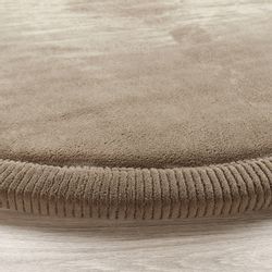 Paco Home Teppich "Tatami 475" rund 24 mm Höhe Kurzflor, Uni Farben, mit Me günstig online kaufen