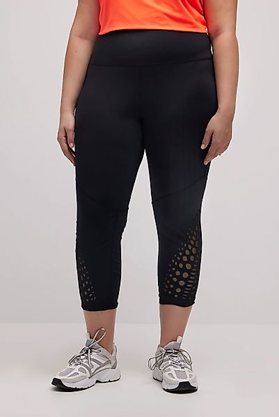 Ulla Popken Leggings 7/8-Sportleggings schnelltrocknend Cut-Outs günstig online kaufen