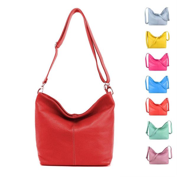 ITALYSHOP24 Schultertasche MADE IN ITALY Damen günstig online kaufen