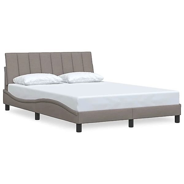 vidaXL Bettgestell ohne Matratze Hanko Taupe 140x200 cm Stoff 3310395 günstig online kaufen